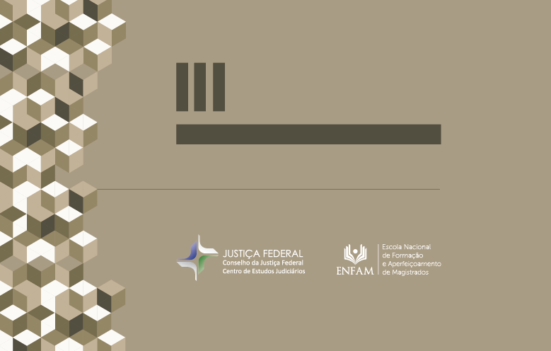 Fundo banner com logos da Justiça Federal e Enfam