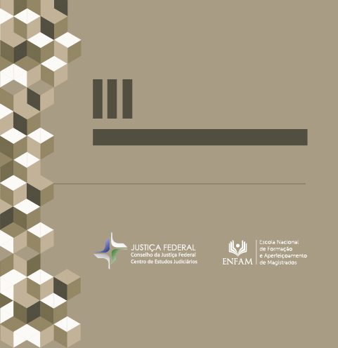 Fundo banner com logos da Justiça Federal e Enfam