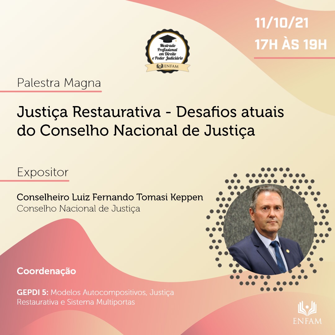 Card-Palestra Justiça Restaurativa