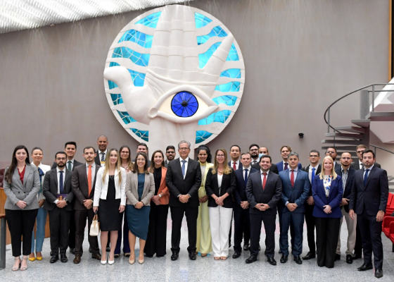 Alunos do Módulo Nacional de Formação em visita à sede do STJ