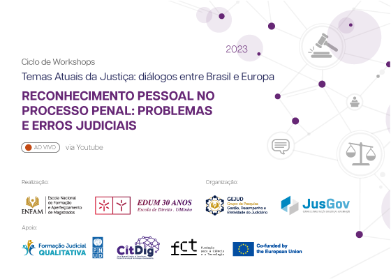 Ciclo de Workshops. Reconhecimento pessoal no processo penal: problemas e erros judiciais.