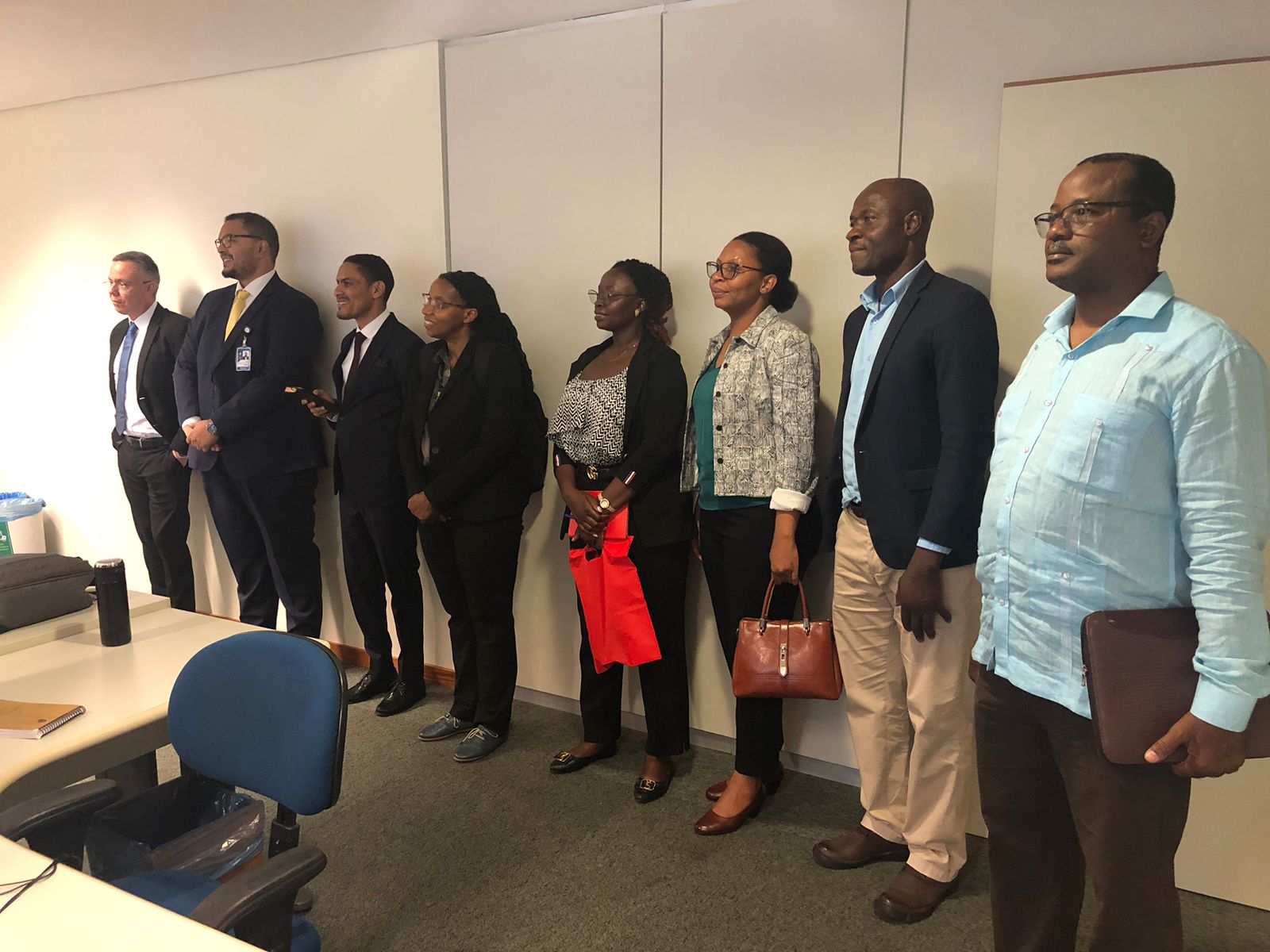 comitiva do Centro de Formação Jurídica e Judiciária de Moçambique