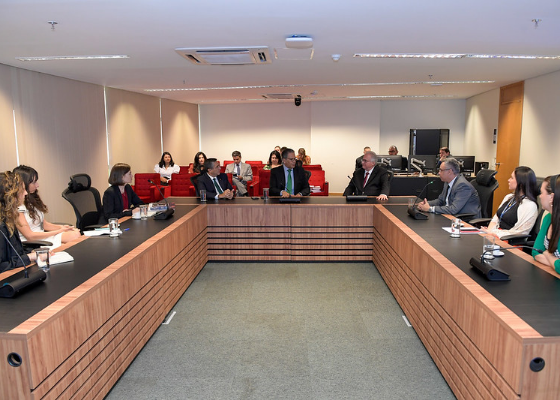 Visita dos representantes da Escola Nacional da Magistratura Francesa na Enfam