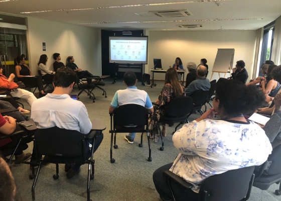 Apresentação do mapa estratégico e os indicadores de desempenho para a equipe da Enfam.