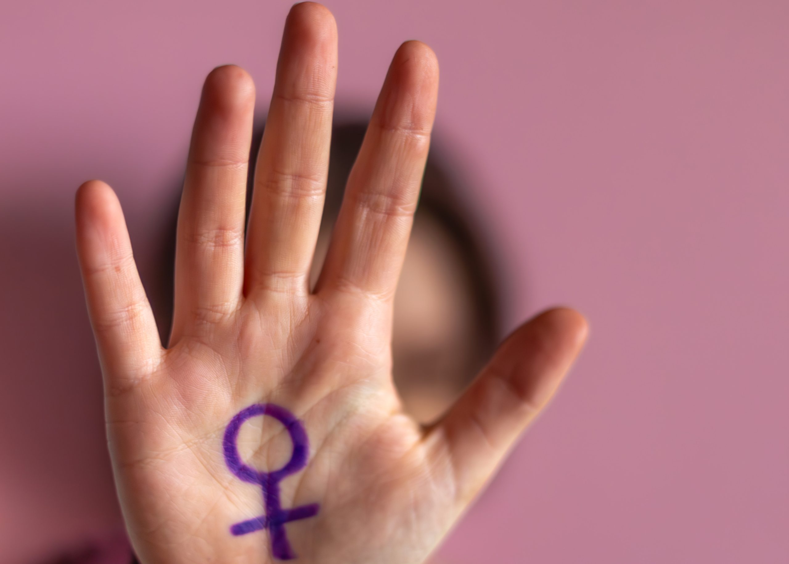 International Women's Day. Feminist movement concept. Feminism. 8 March. High quality photo. Independent young woman, feminism concept.