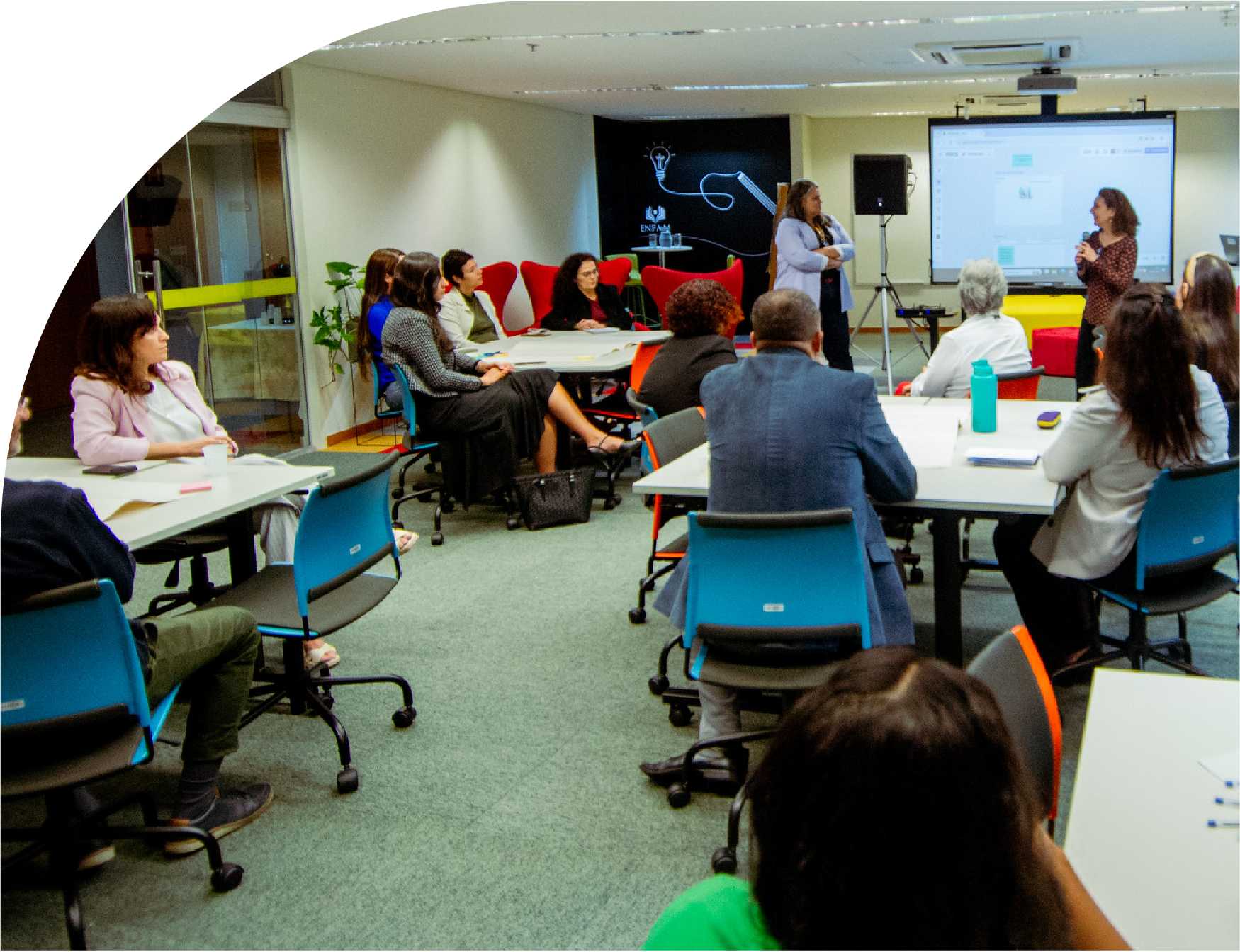 Sala de aula na Enfam, 2025