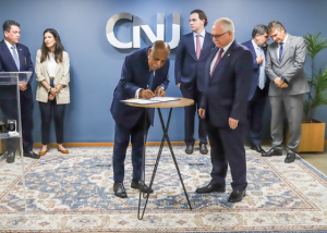 Assinatura de acordo de cooperação técnica entre CNJ, ENFAM e Corte IDH• Brasília/DF Créditos: Foto: Rômulo Serpa/CNJ