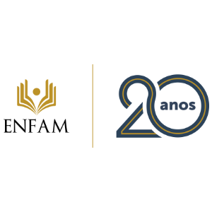 Logo comemorativa da Enfam 20 anos
