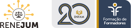 Logos da Enfam 20 anos e Renejum
